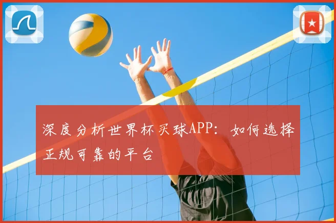 深度分析世界杯买球APP：如何选择正规可靠的平台