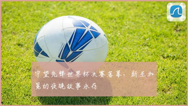 守望先锋世界杯决赛落幕，新王加冕的夜晚故事永存